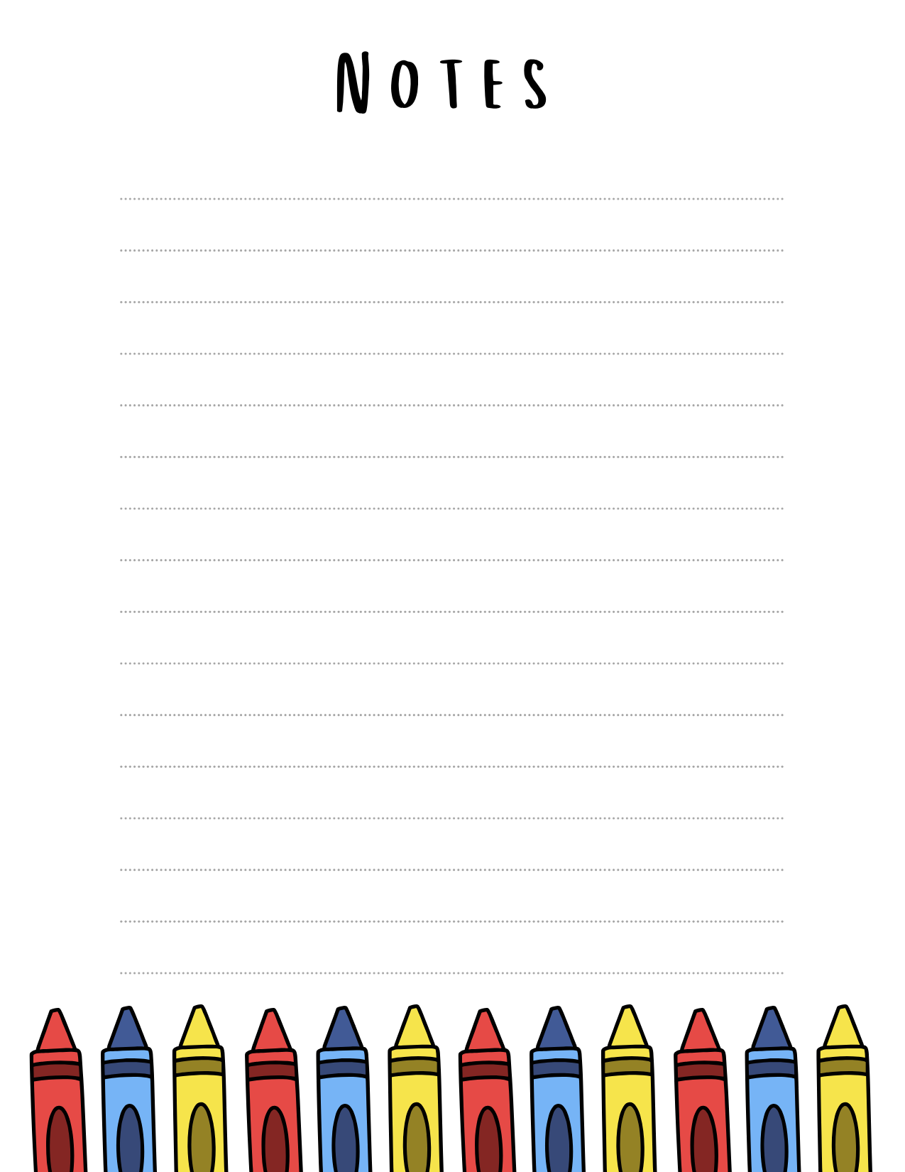 Crayon Notepad