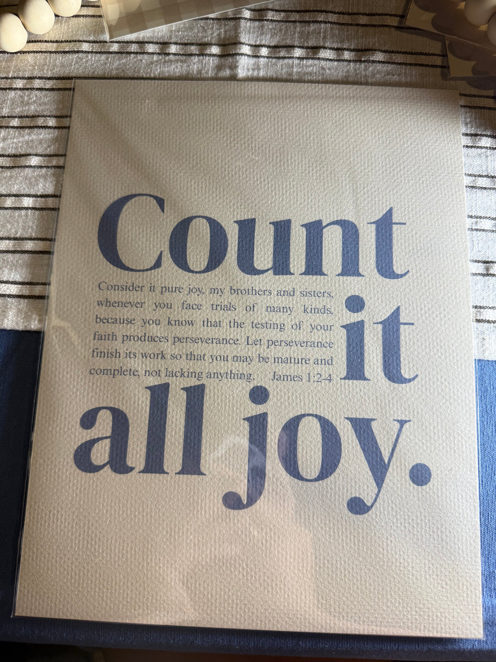 Count it all Joy Print